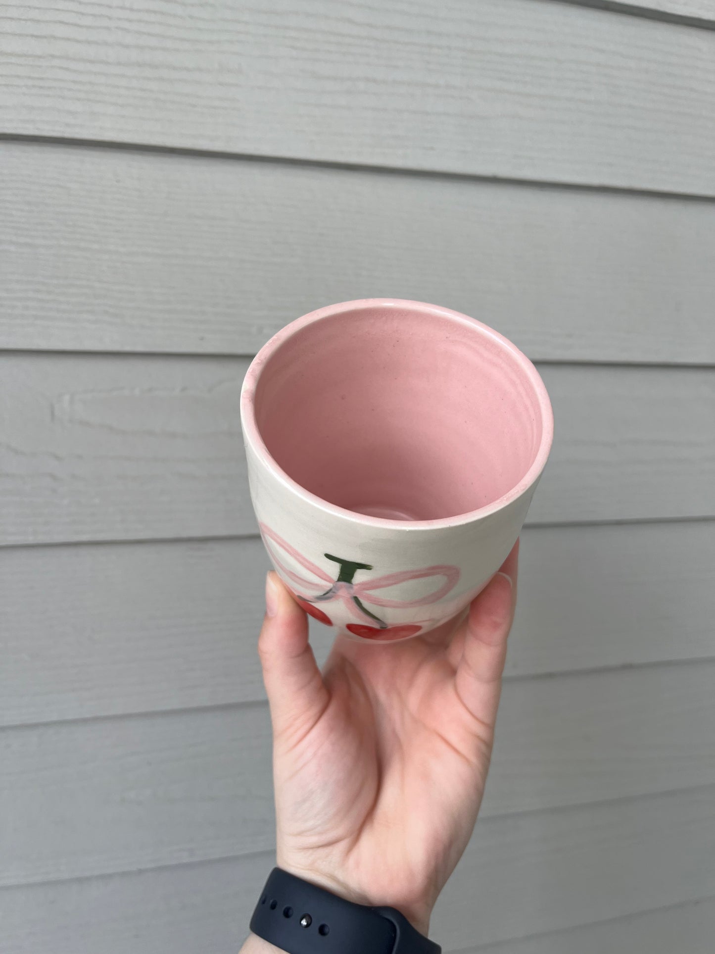 cherry bow tumbler