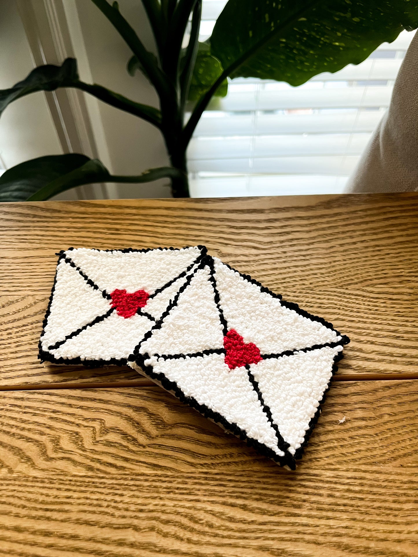 love letter mug rug