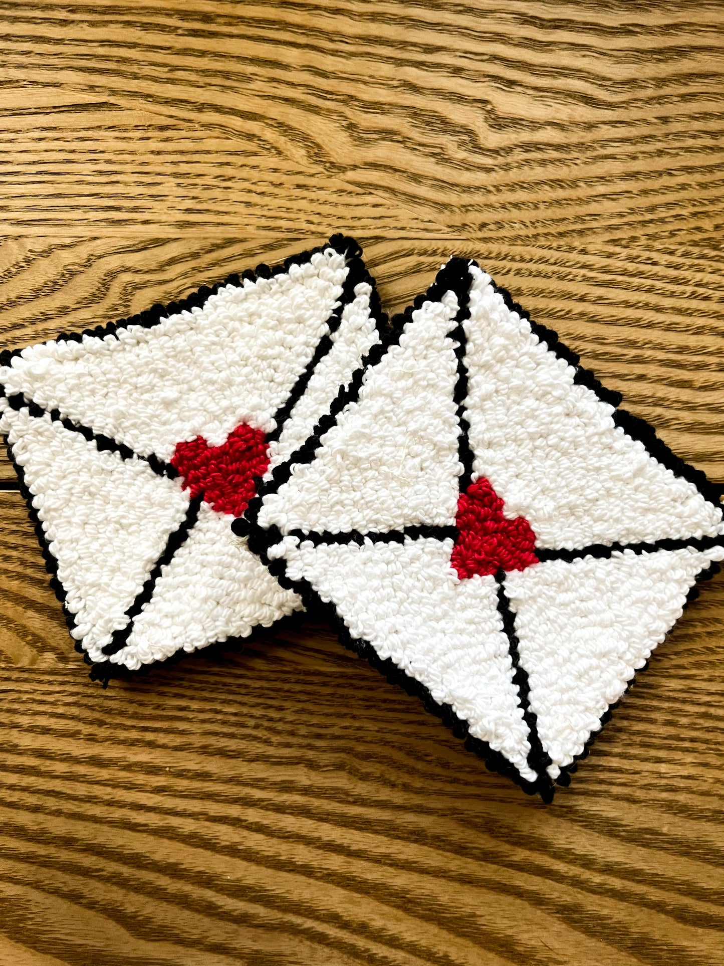 love letter mug rug