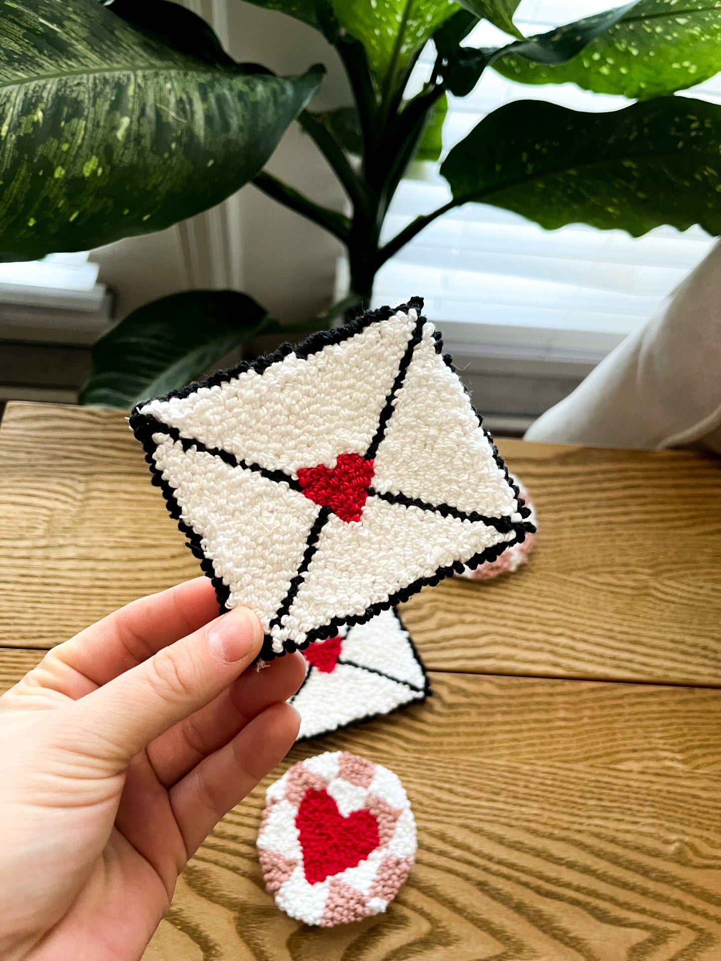 love letter mug rug