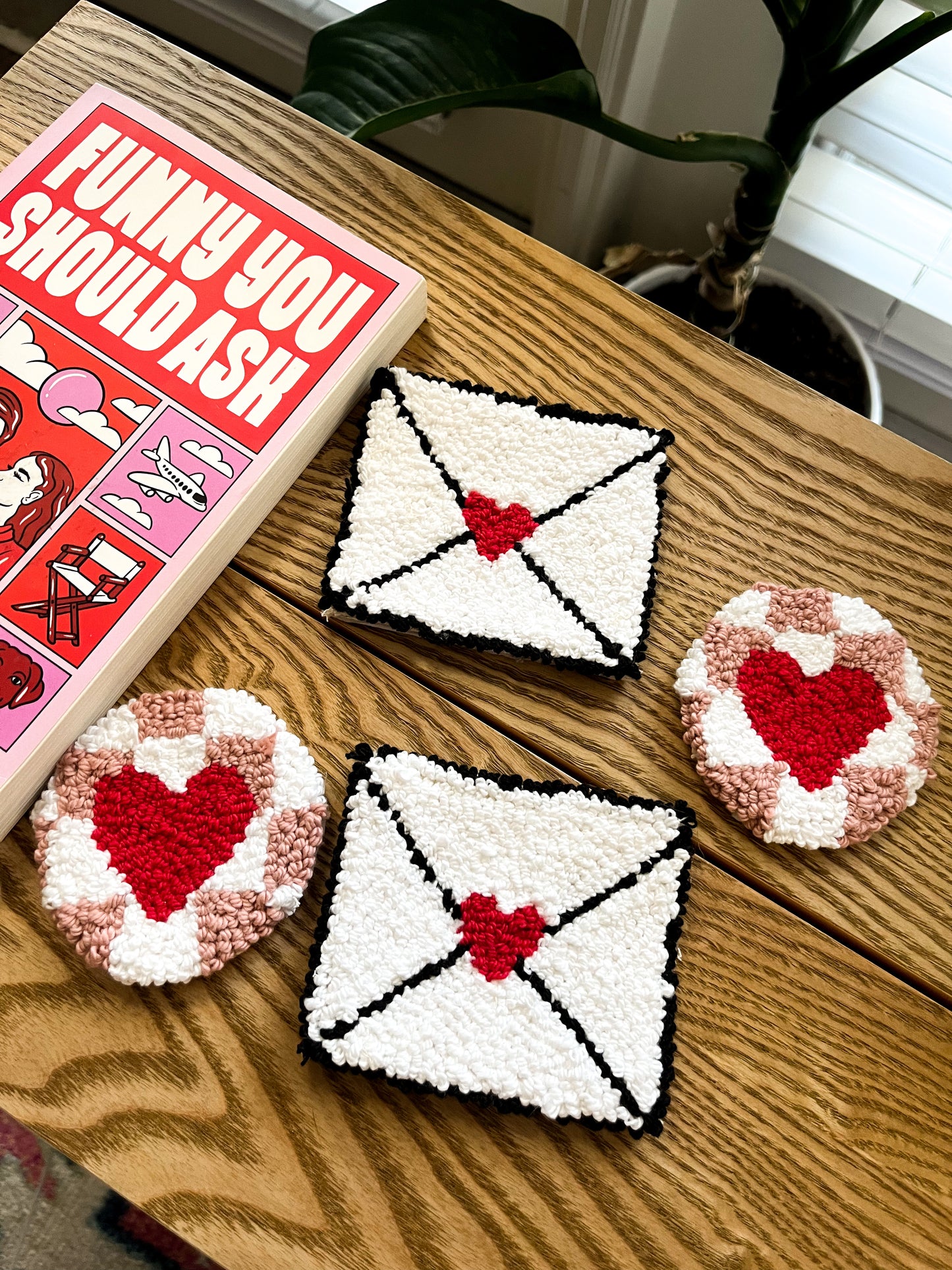 love letter mug rug