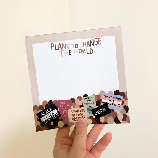 plans to change the world notepad