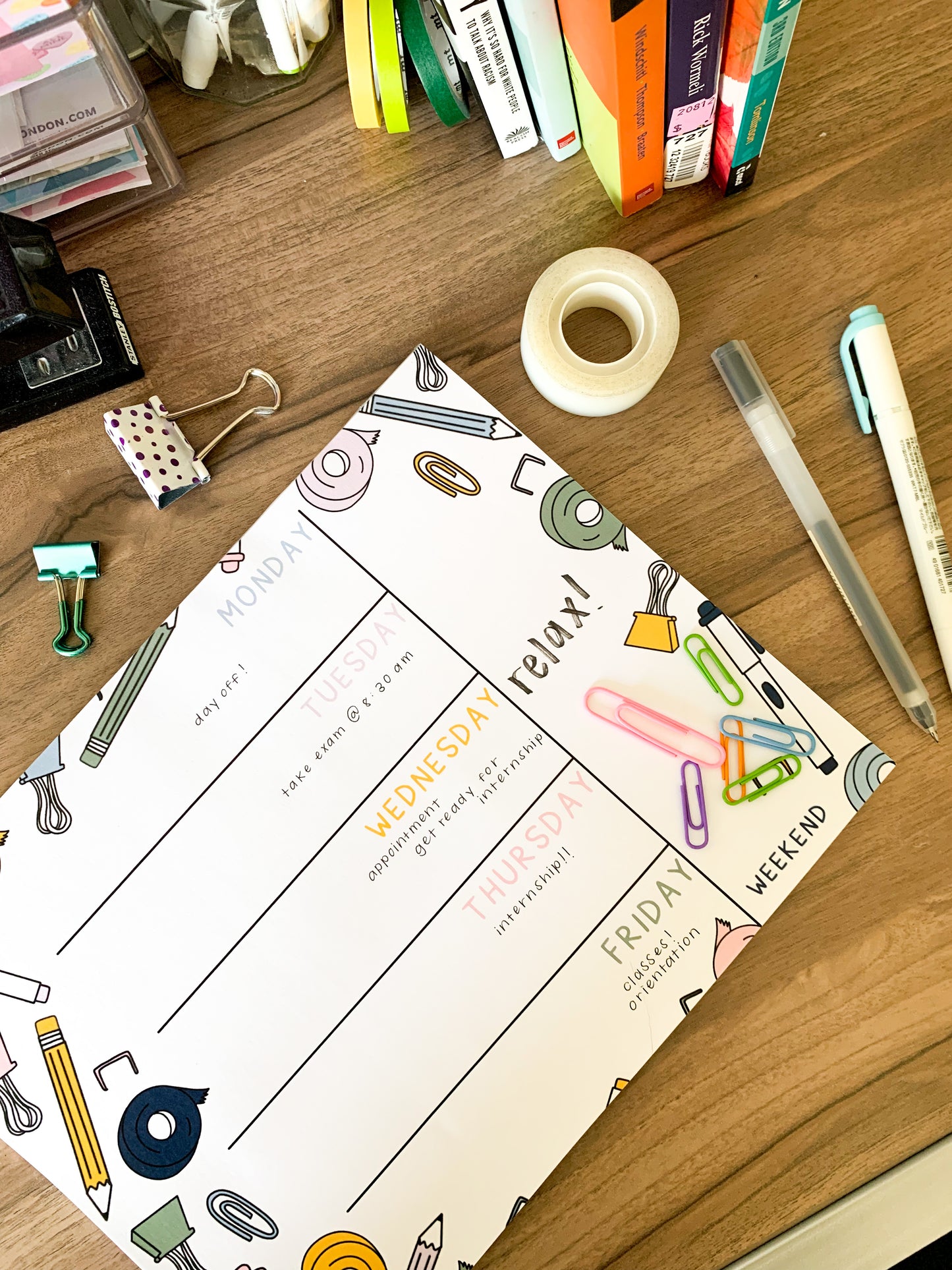 the weekly planner