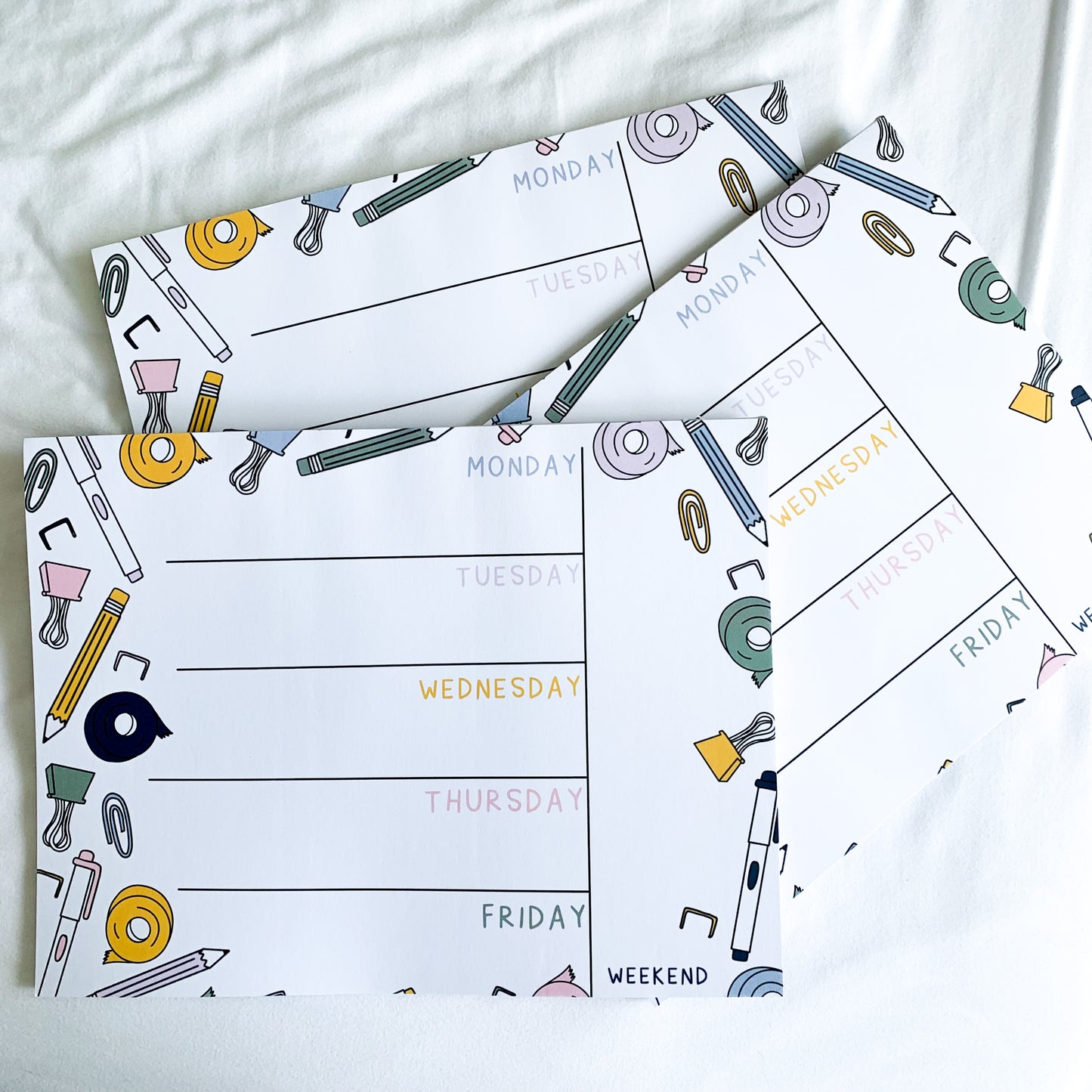 the weekly planner