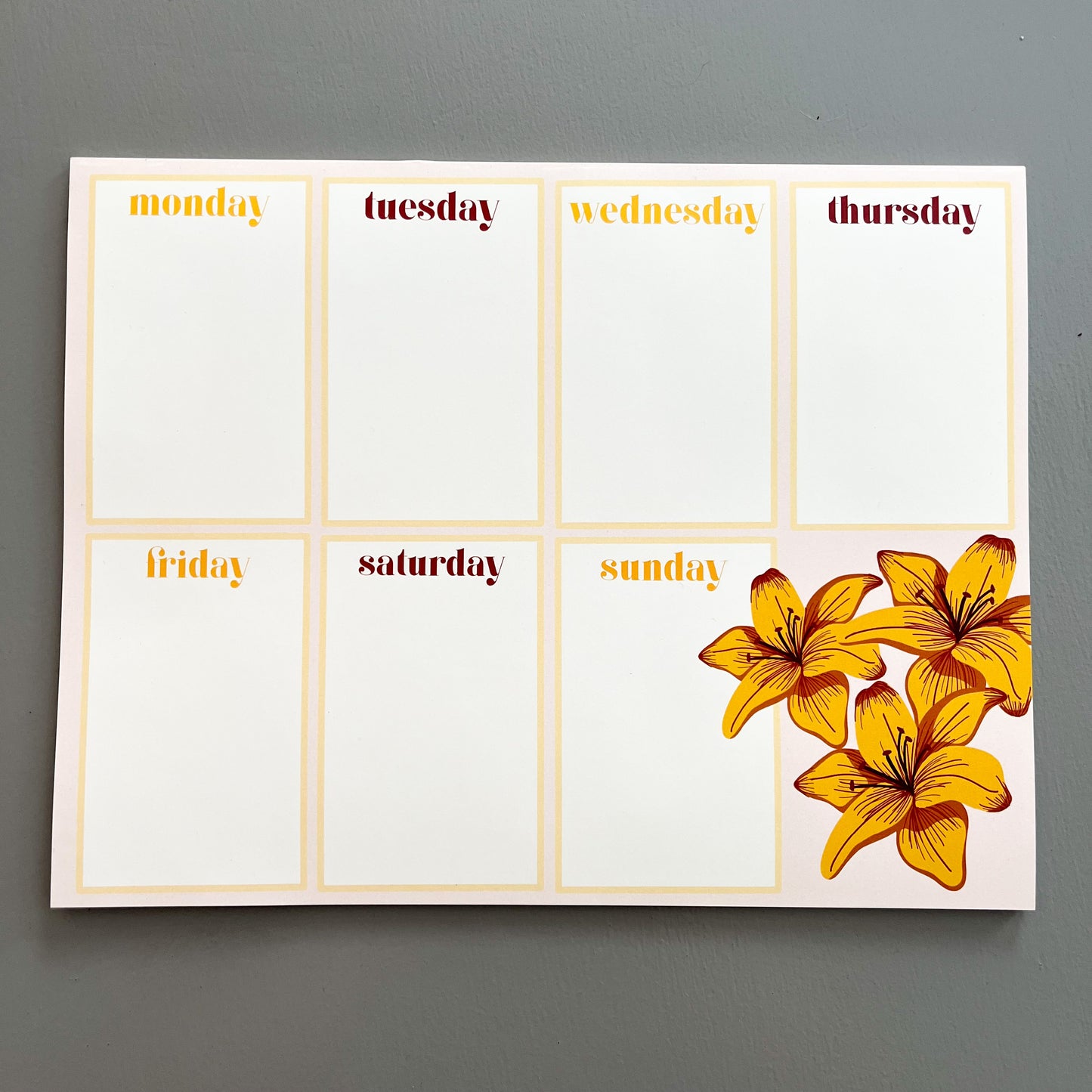 lily weekly planner