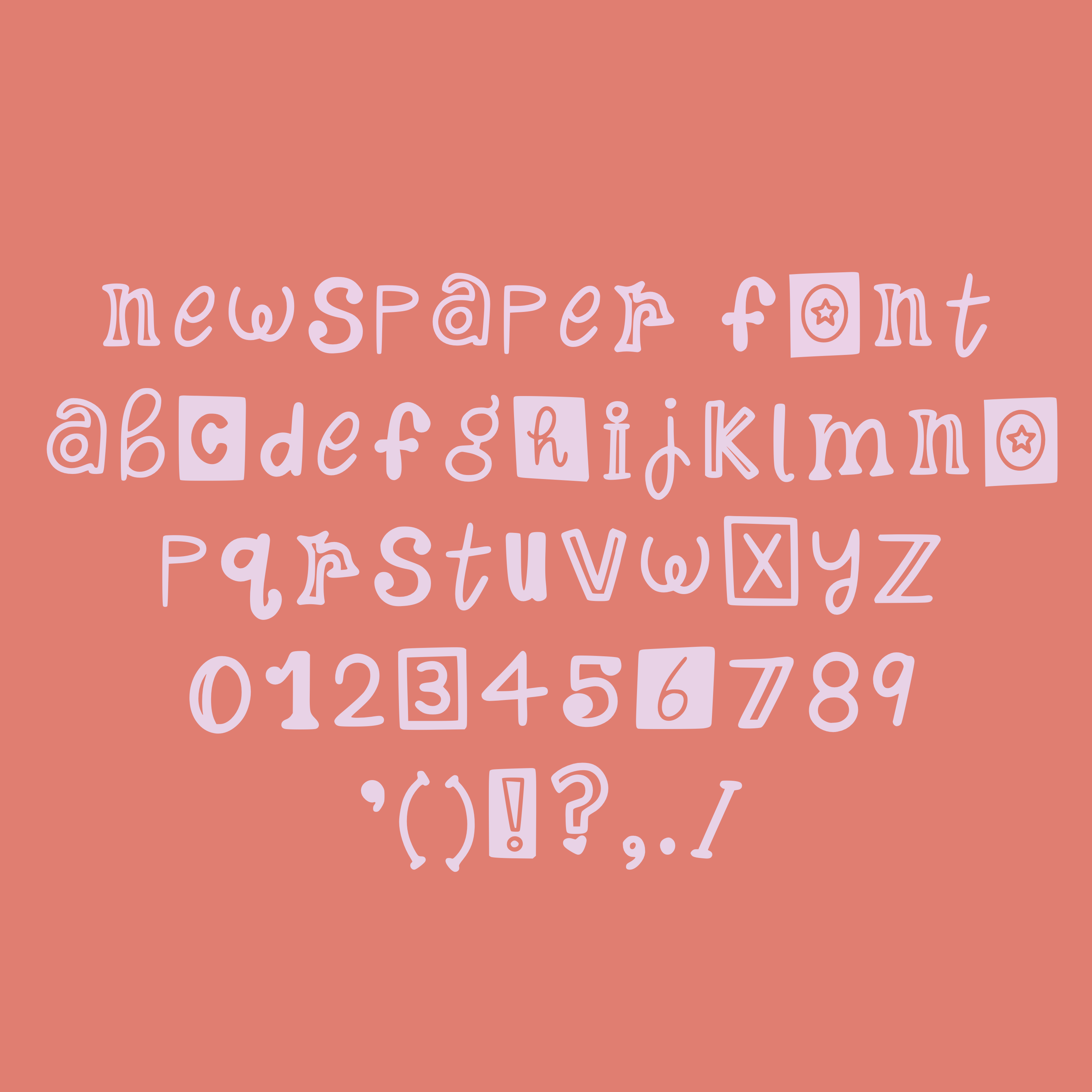 Newspaper Font Madiandmdsn