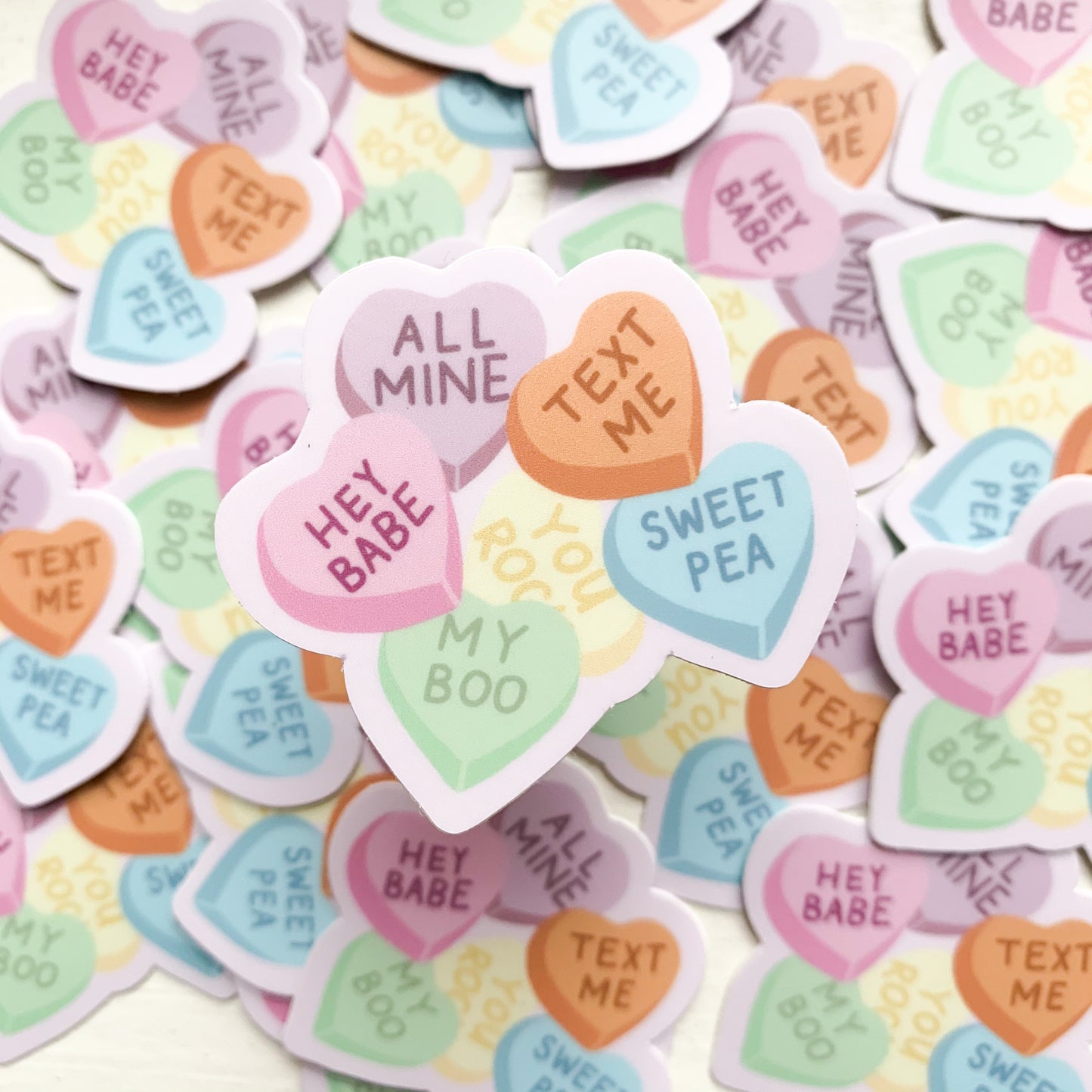 candy heart sticker