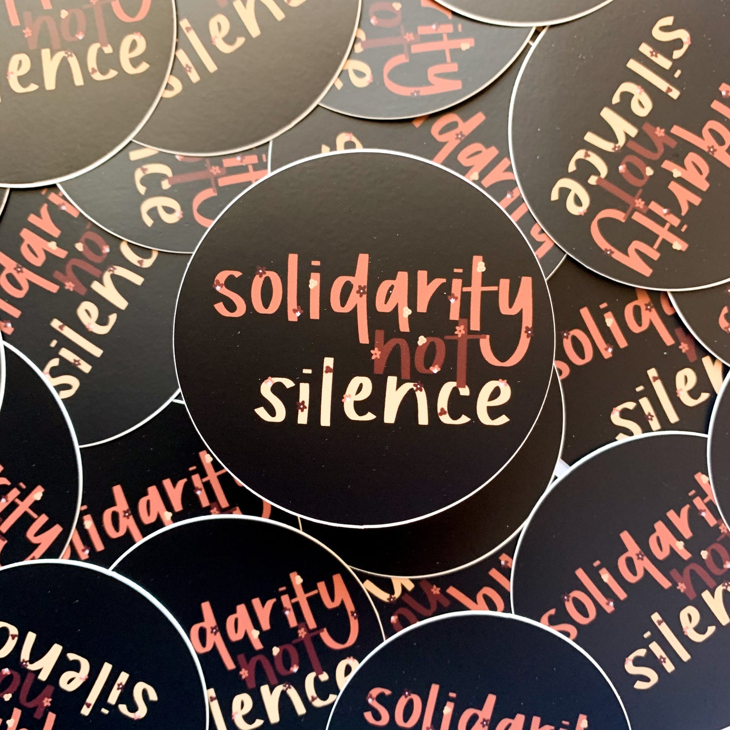 solidarity not silence sticker