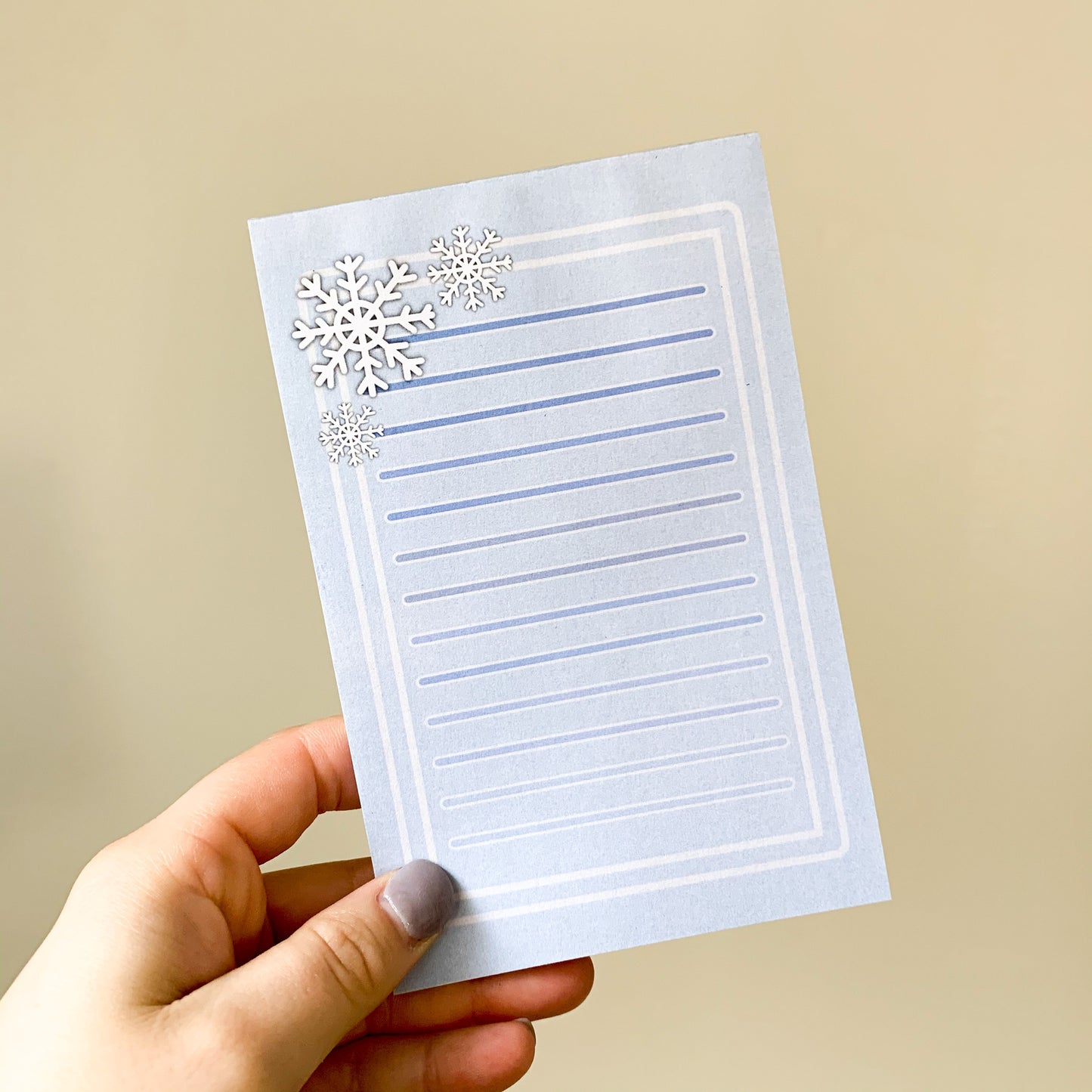winter to-do notepad