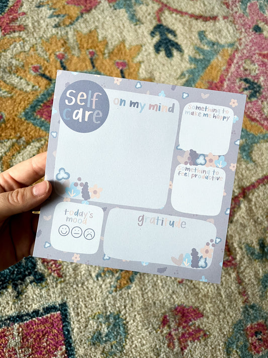 self-care notepad